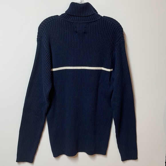 𝅺TOMMY Hilfiger NWT Men’s Sweater, Size LG., Navy Blue - Picture 7 of 10